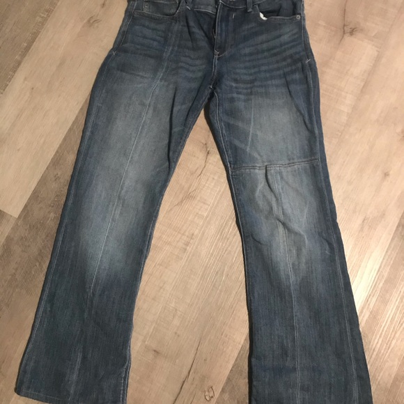 Express seamed front dark wash size 6 classic boot cut jeans - Picture 2 of 7